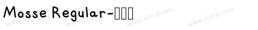 Mosse Regular字体转换